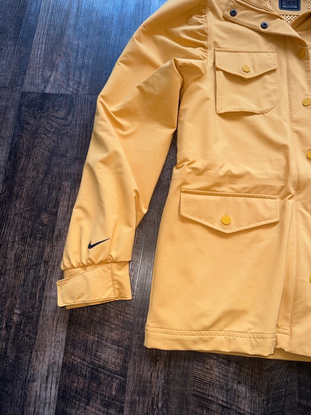 Nike Sportswear Tech Pack Chore Utility Jacket Yellow Puff Sleeve Women's XS - Picture 4 of 12